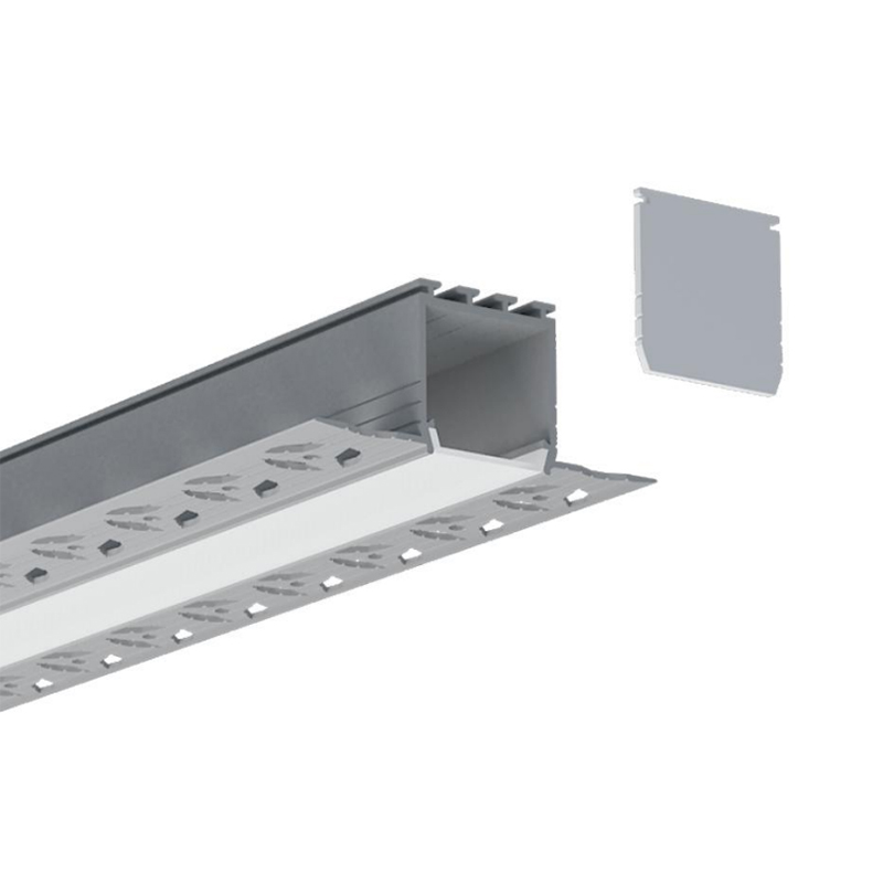 Drywall Plaster In LED Aluminum Channel For 20mm Dual Row LED Strips